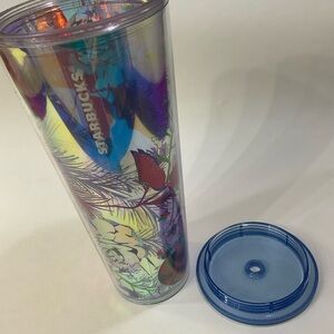 Starbucks Holiday 2023 Tumbler Roses Translucent Missing Straw & Topper